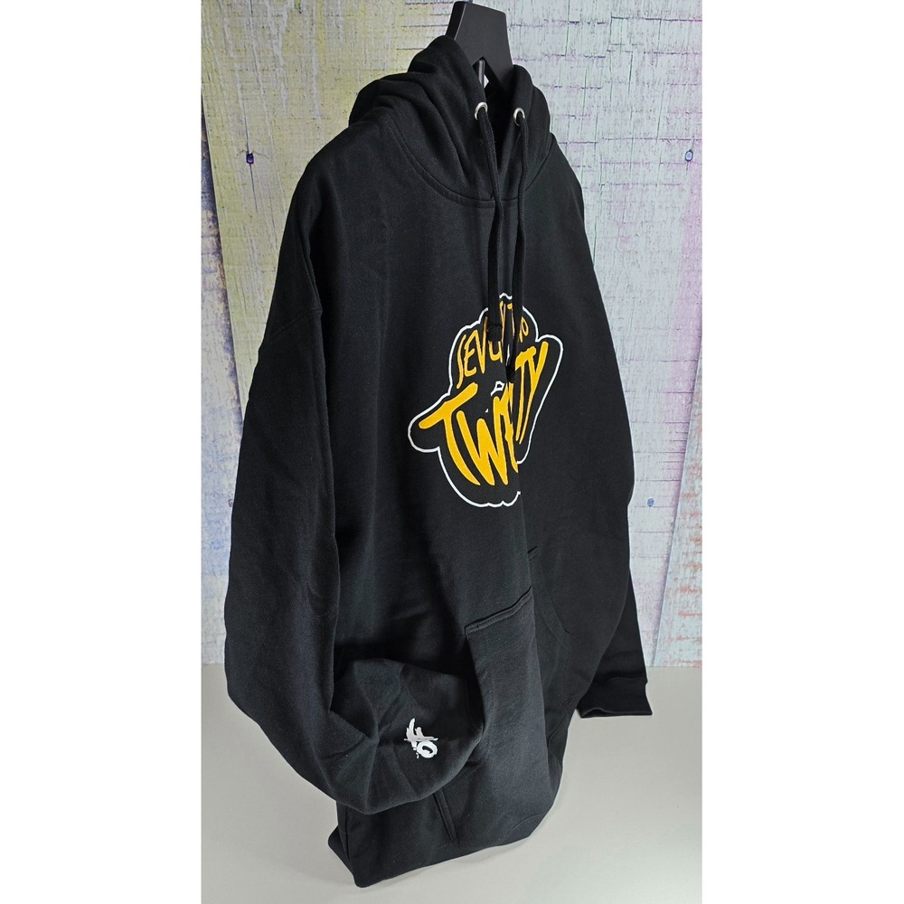 OTF 72Twenty Hoodie XL Black Yellow Graphic Seventy Two Twenty‎ Pullover